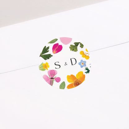 Sticker Hochzeit Rund Landsymphonie foto N° 1