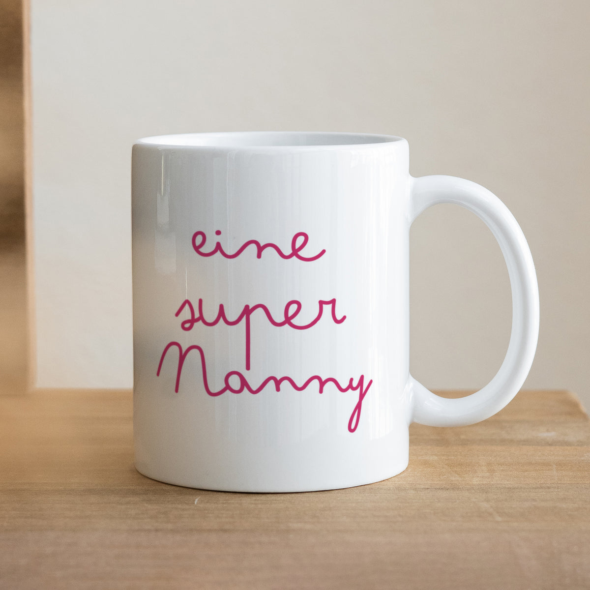 Tasse Objekte Weiß Eine himmlische Nanny foto