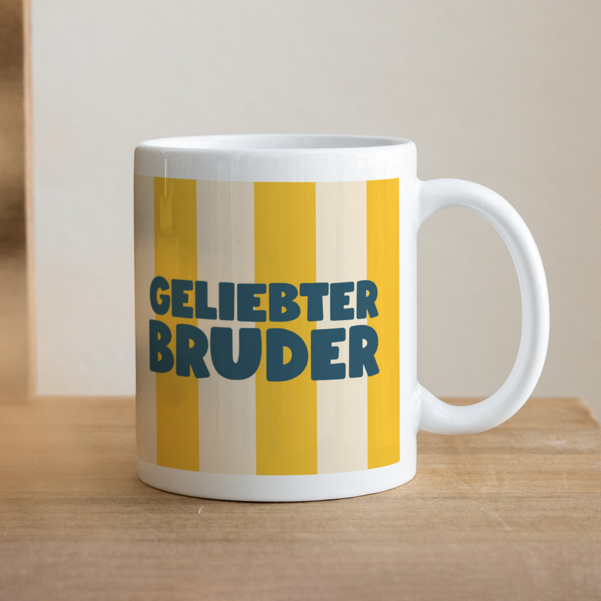 Tasse Objekte Weiß Lieber Bruder foto