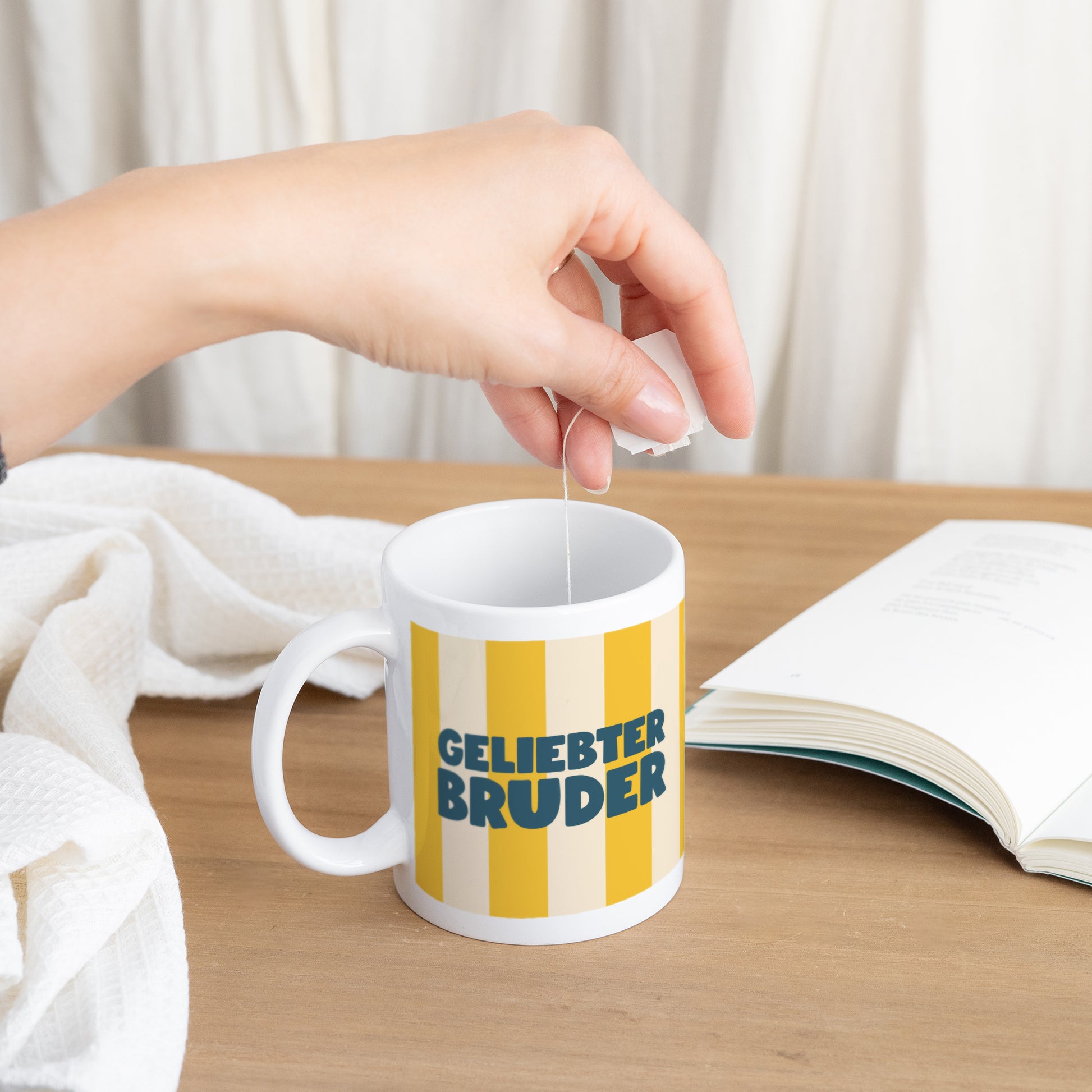 Tasse Objekte Weiß Lieber Bruder foto N° 3