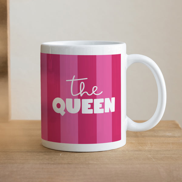 Tasse Objekte Weiß Die Pinke Königin foto