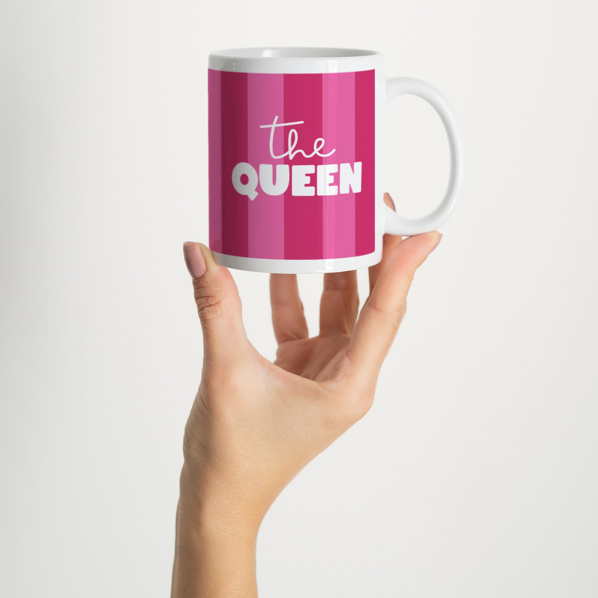 Tasse Objekte Weiß Die Pinke Königin foto N° 2