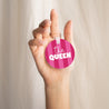 Schlüsselanhänger Objekte Rund Die Pinke Königin foto N° 2