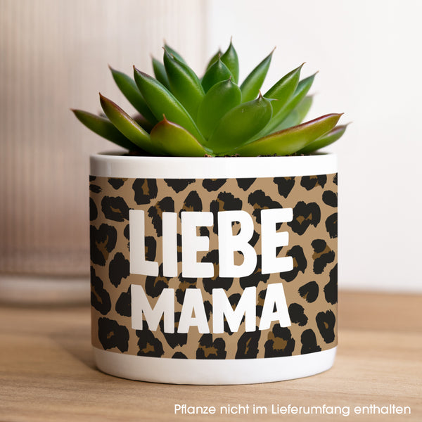 Blumentopf Objekte 48 cl Mama der Liebe Leopard foto