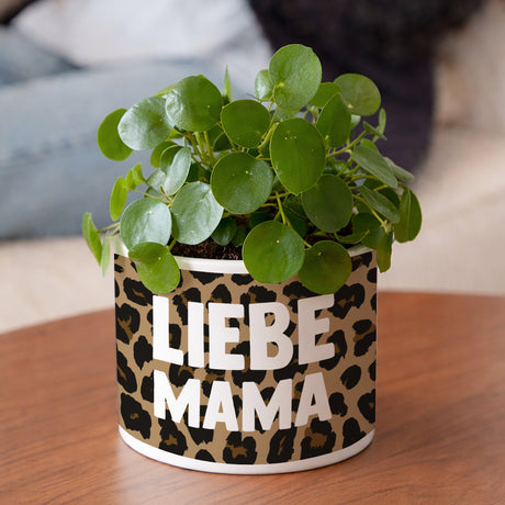Blumentopf Objekte 48 cl Mama der Liebe Leopard