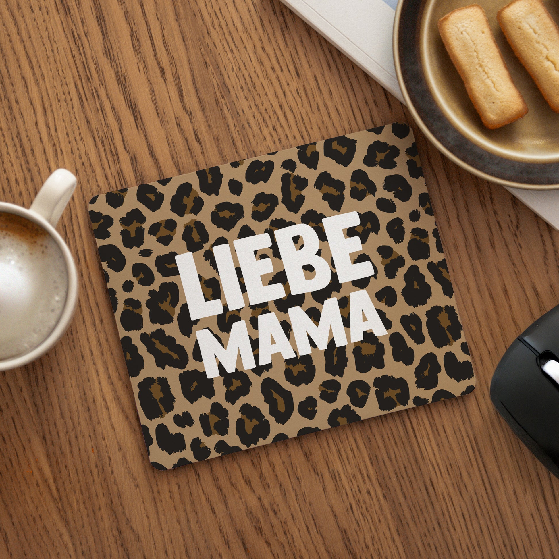 Mousepad Objekte Rechteck Mama der Liebe Leopard foto N° 1