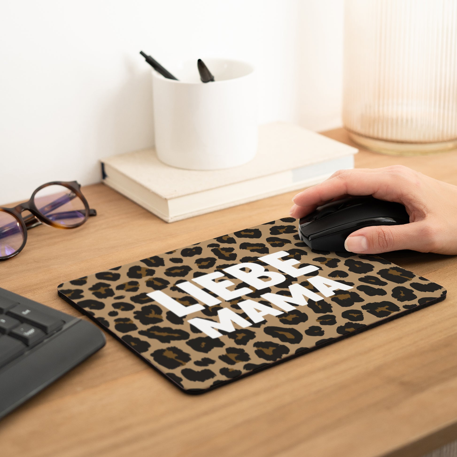 Mousepad Objekte Rechteck Mama der Liebe Leopard foto N° 2