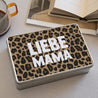 Metalldose Objekte rechteck, mit Schokolade gefüllt Mama der Liebe Leopard foto N° 2