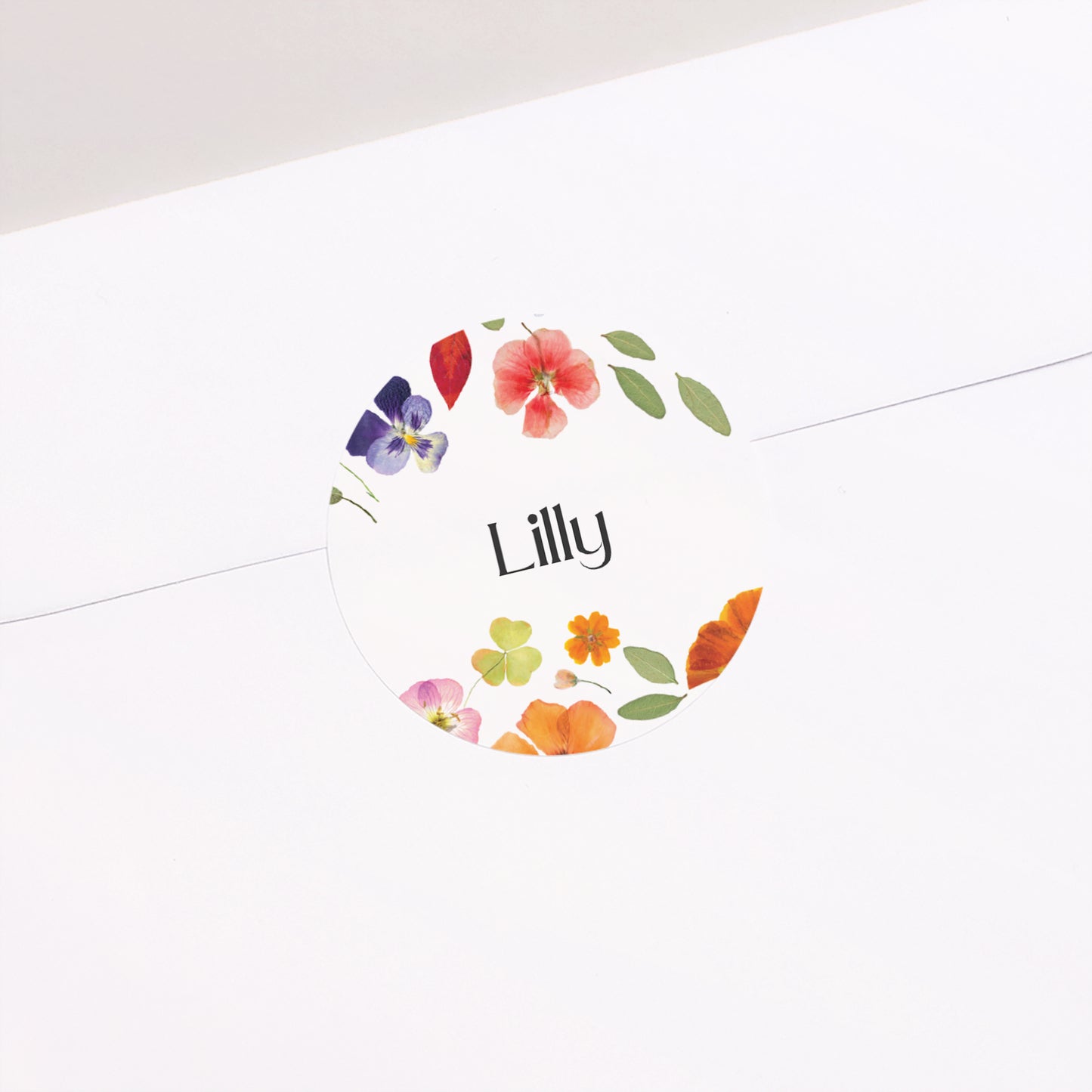 Sticker Geburt Rund Das Verzauberte Herbarium foto N° 1