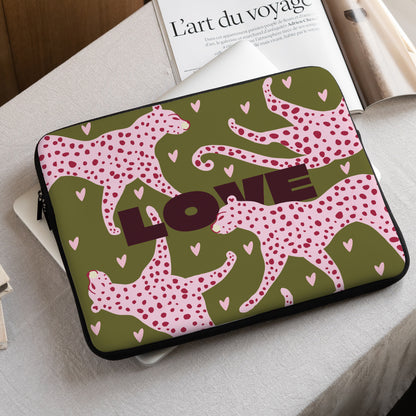 Laptophülle Objekte 15 Zoll Leopard Liebe foto N° 1