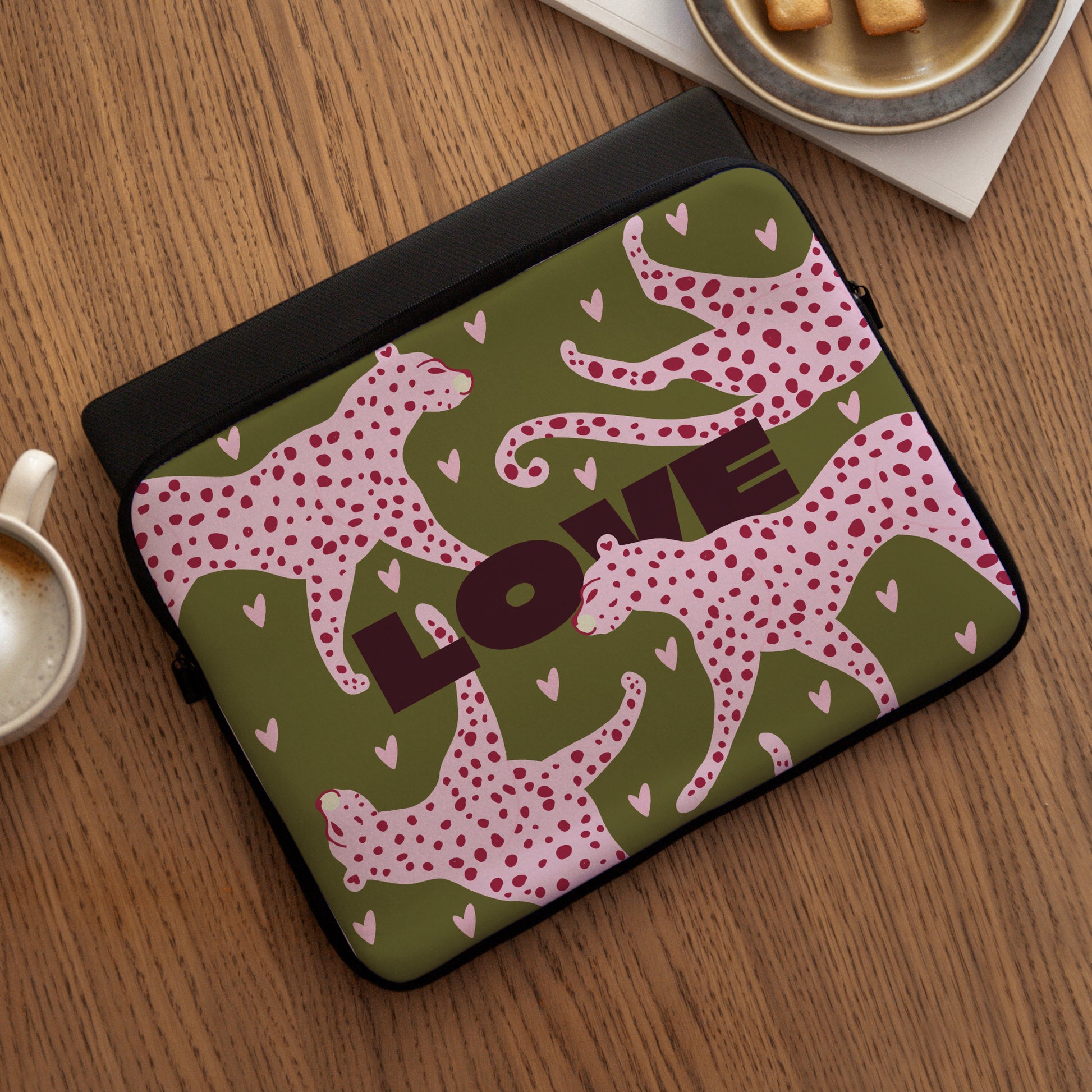 Laptophülle Objekte 15 Zoll Leopard Liebe foto N° 3