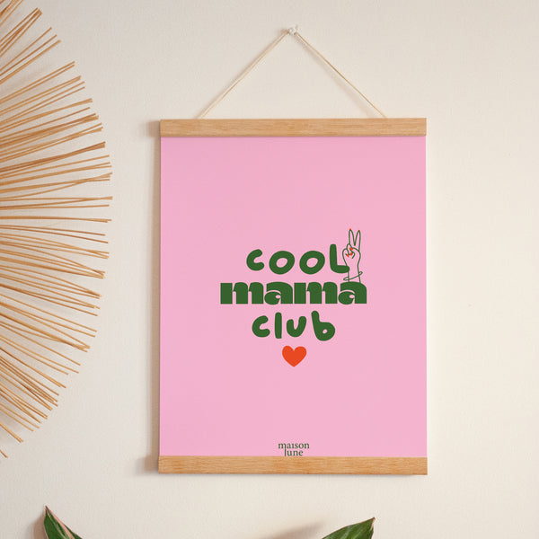 Poster Porträt 30 x 40 cm Cool Mama Club foto
