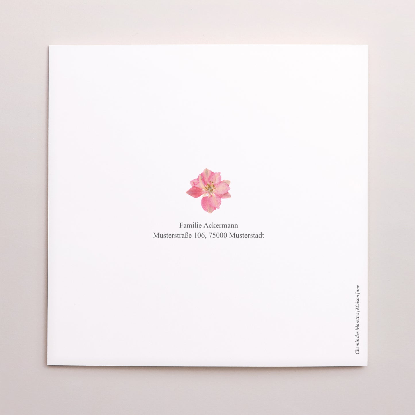 Geburtsanzeige Quadratisch Doppelklapp Geheimnis des Frühlings foto N° 3