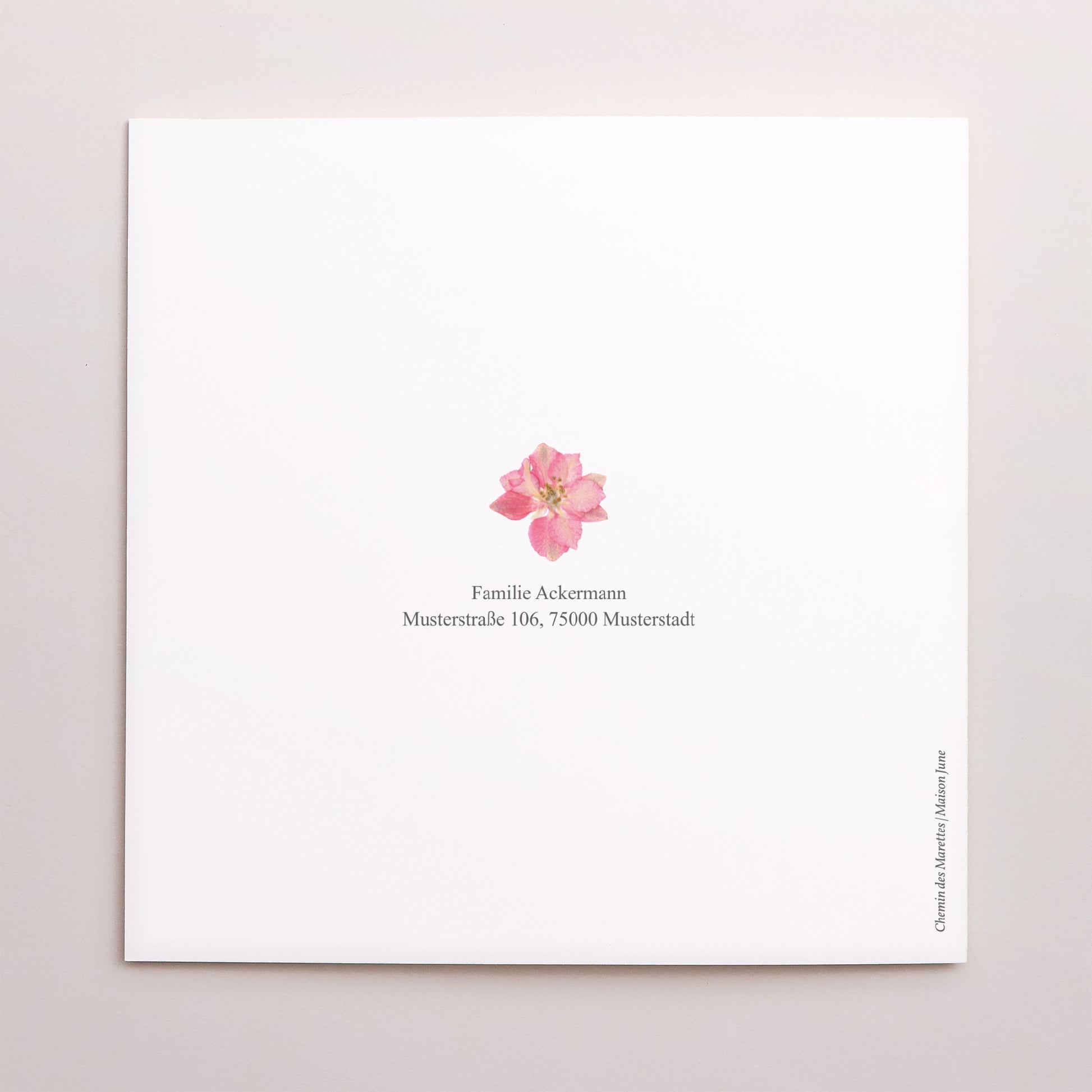 Geburtsanzeige Quadratisch Doppelklapp Geheimnis des Frühlings foto N° 3