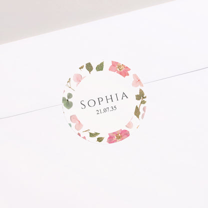 Sticker Geburt Rund Frühlingsgeheimnis foto N° 1