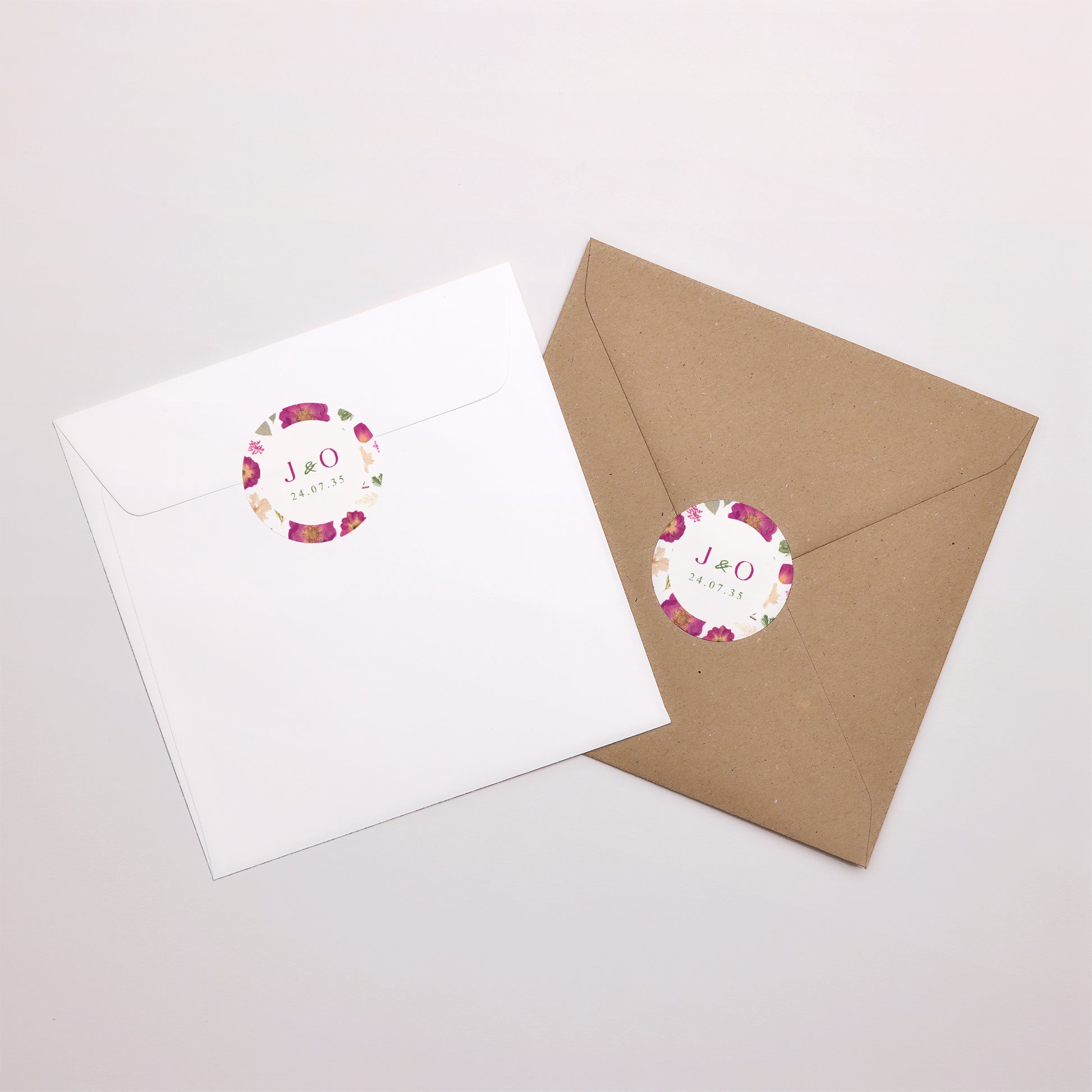 Sticker Hochzeit Rund Sommerpoesie foto N° 3