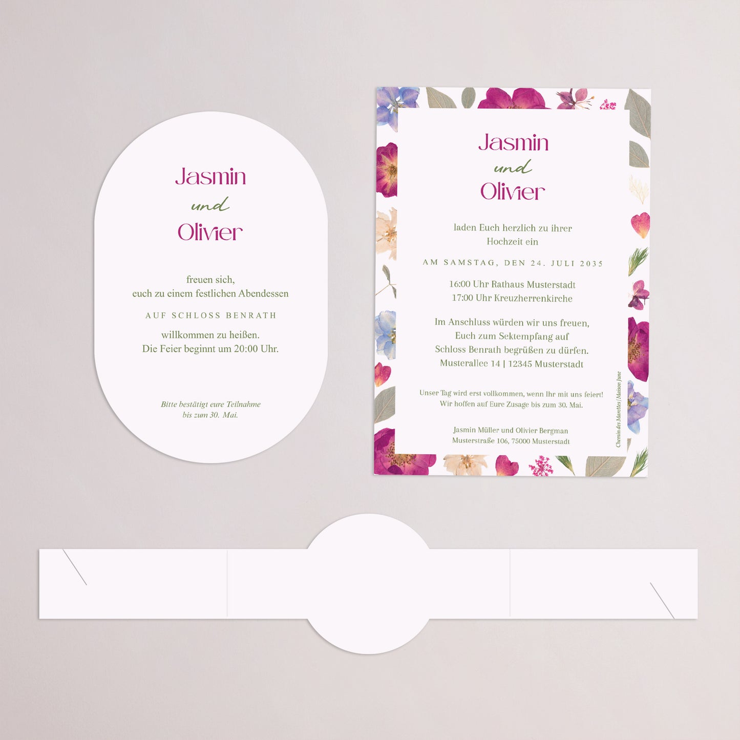Hochzeitseinladung Banner, 2 Karten Sommerpoesie II foto N° 4