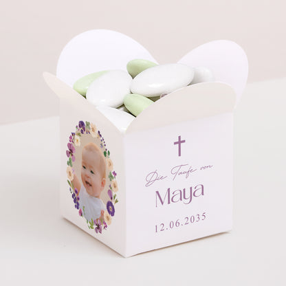 Geschenkbox Taufe Schmetterlingsöffnung Heiliger Frühling foto N° 1