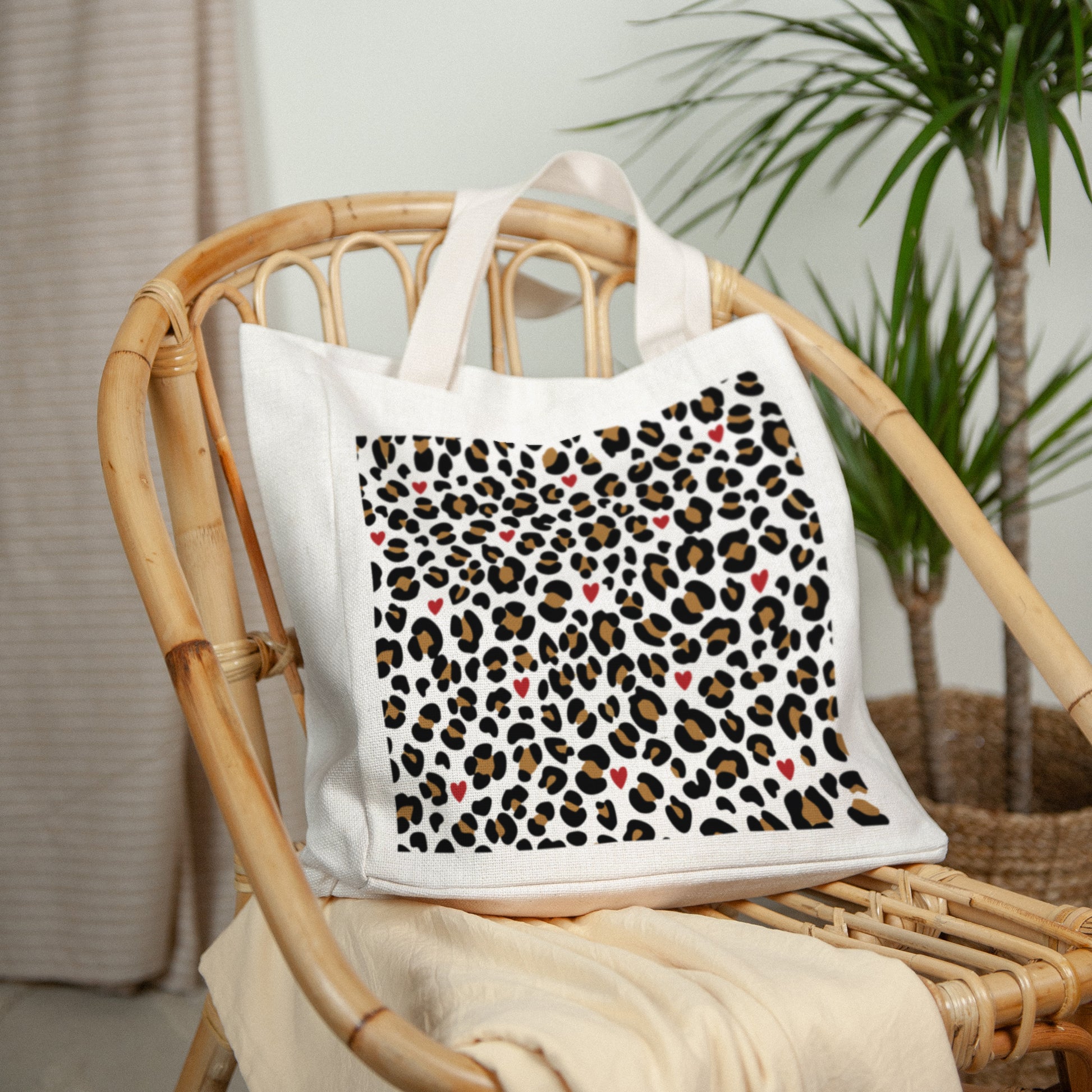 Tote bag Objekte Tragehenkel Feline Romantik foto N° 2