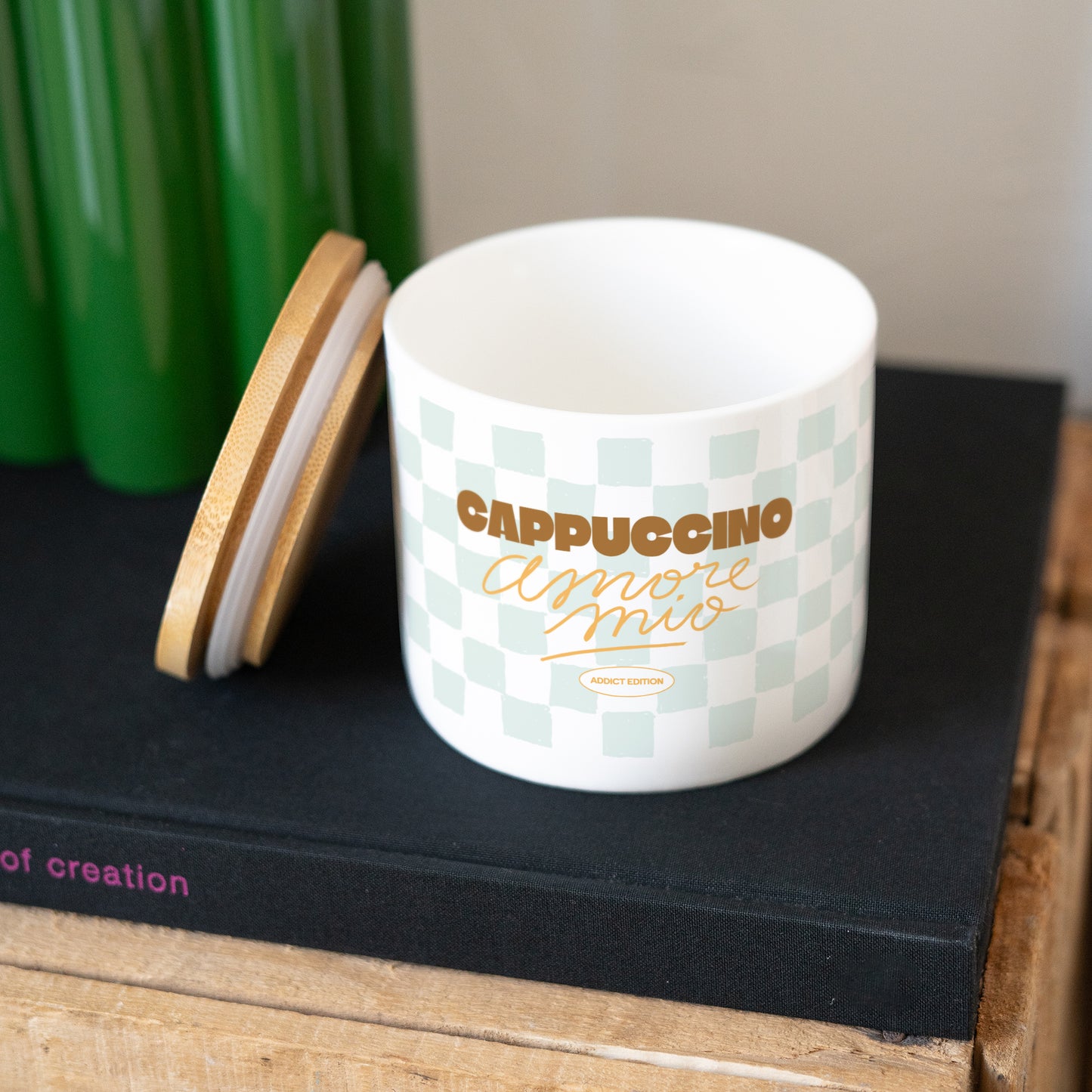 Keramiktopf Objekte 48 cl Cappuccino-Süchtiger foto N° 3