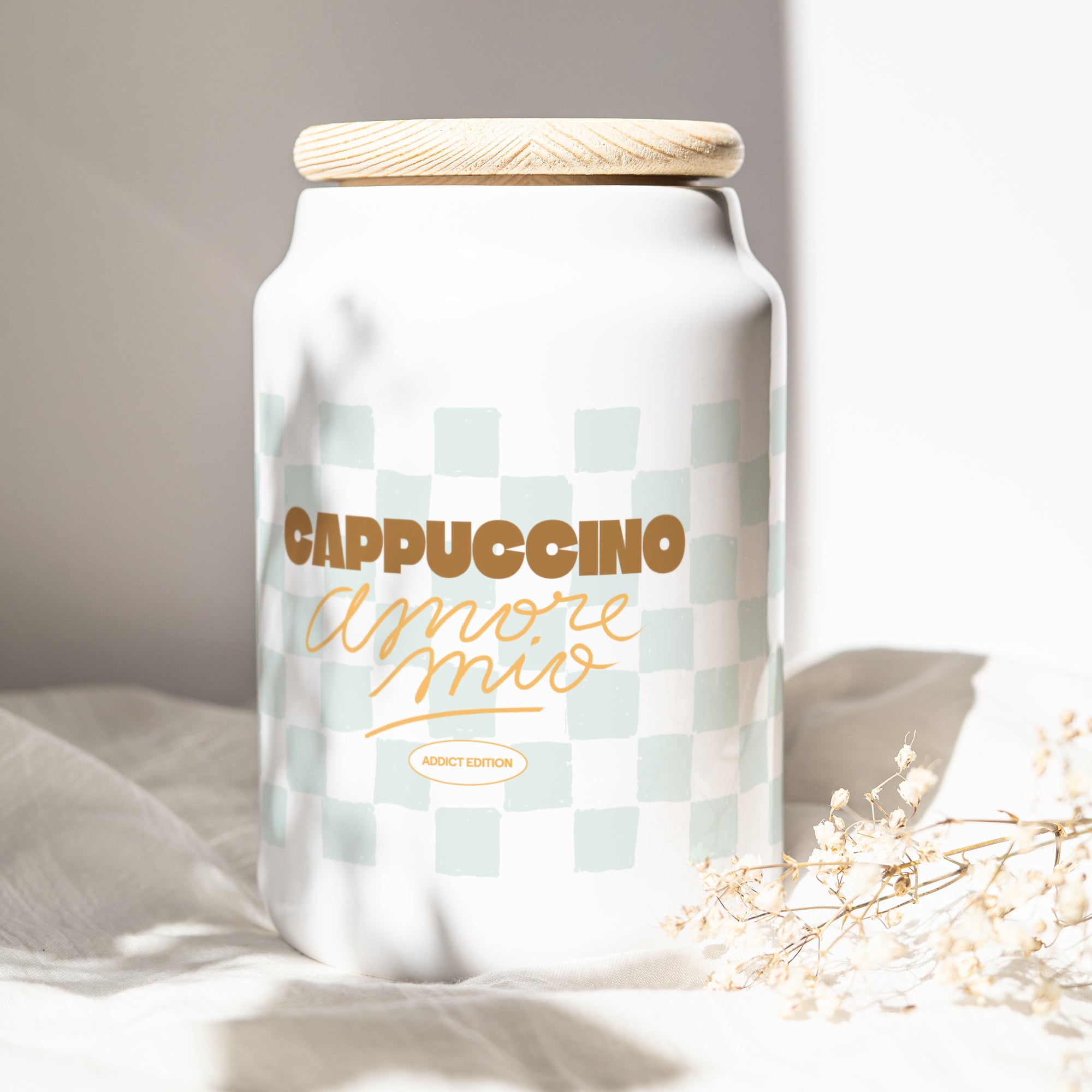 Keramiktopf Objekte 65 cl Cappuccino-Süchtiger foto N° 1