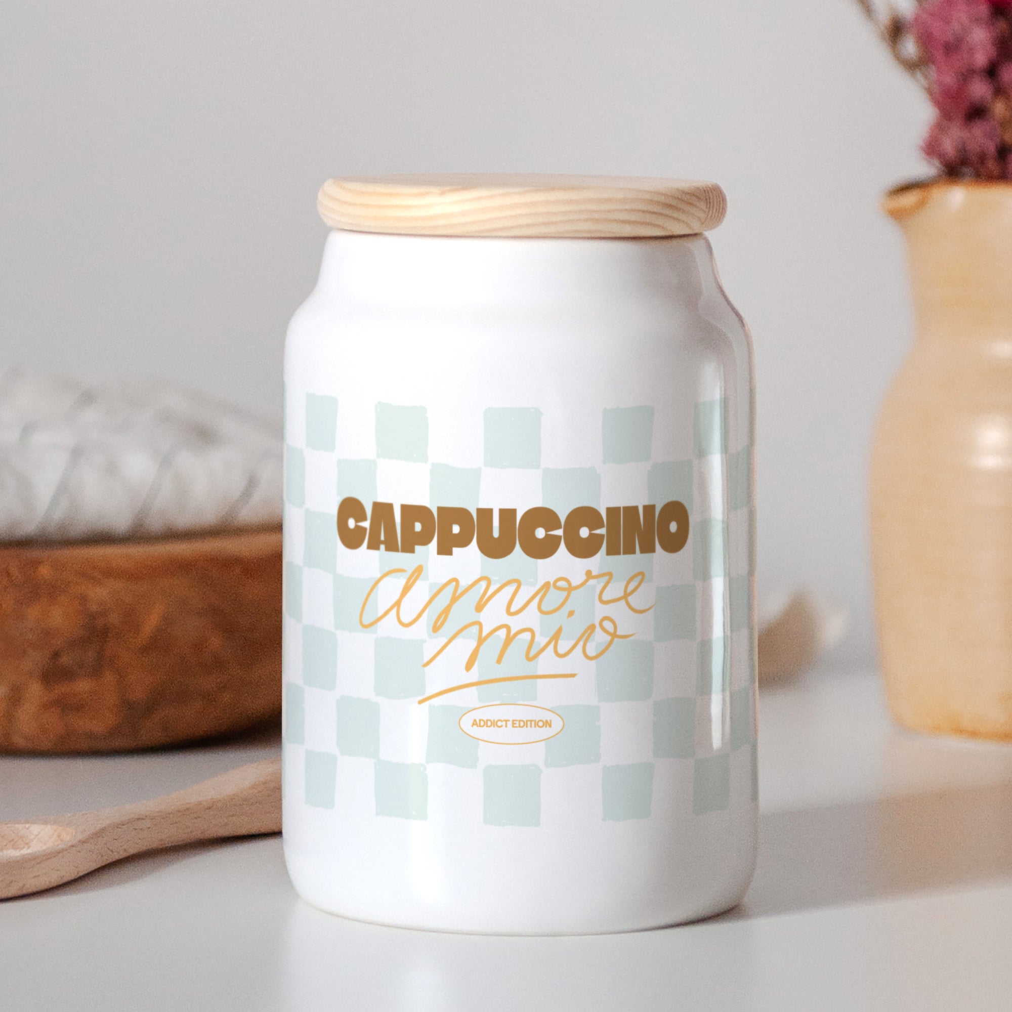 Keramiktopf Objekte 65 cl Cappuccino-Süchtiger foto N° 2
