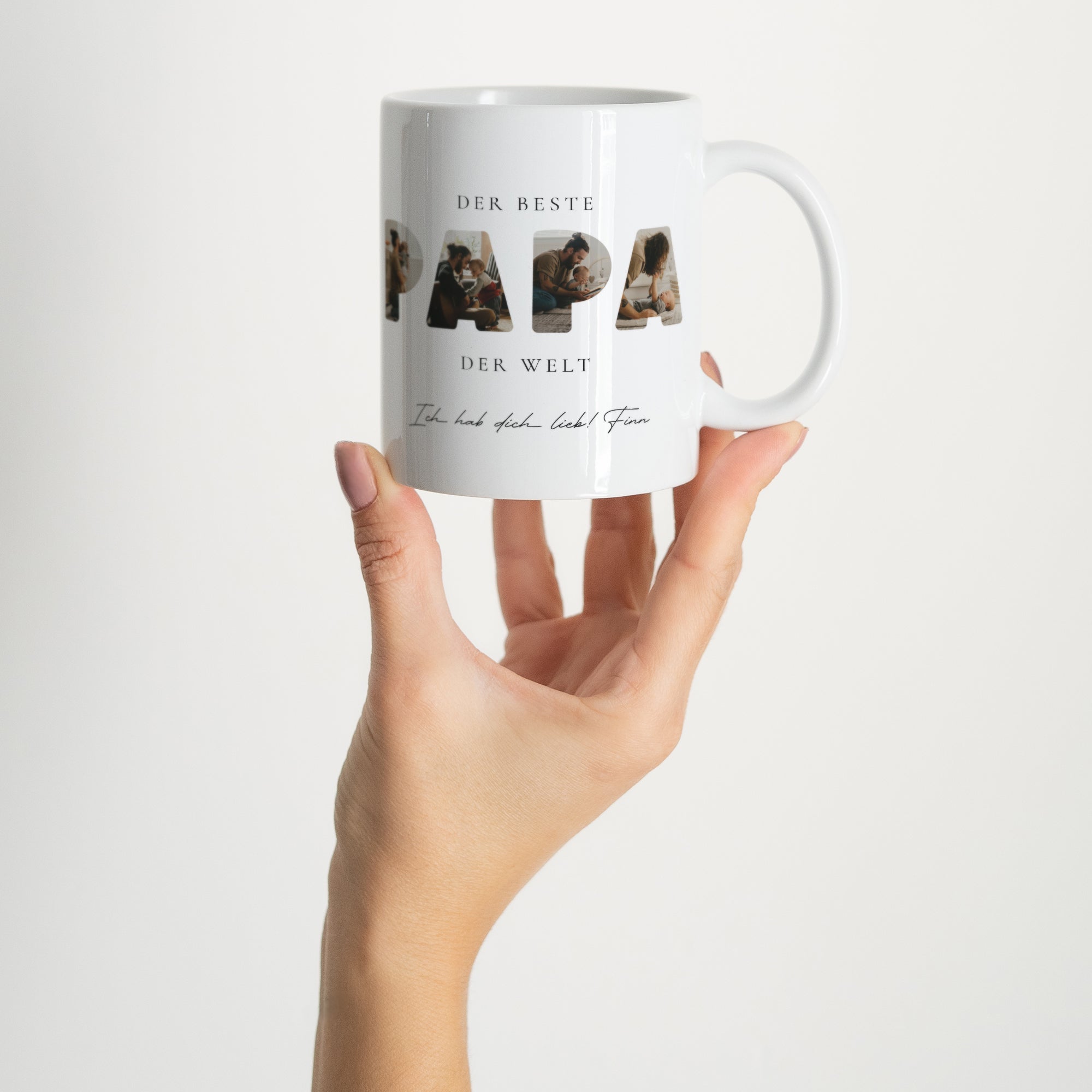 Tasse Objekte Weiß Papa in Erinnerungen foto N° 2