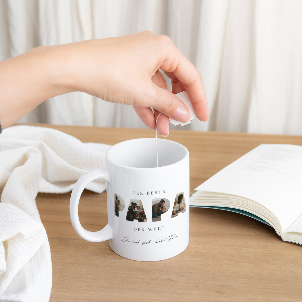 Tasse Objekte Weiß Papa in Erinnerungen foto N° 3