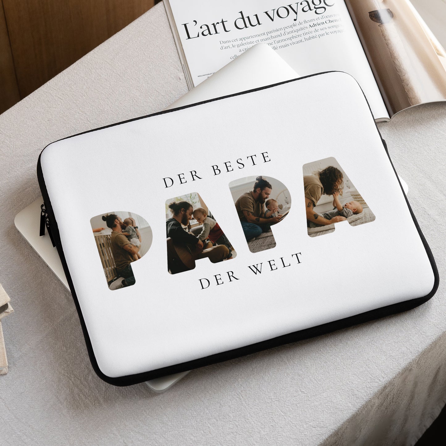 Laptophülle Objekte 15 Zoll Papa in Erinnerungen foto N° 1