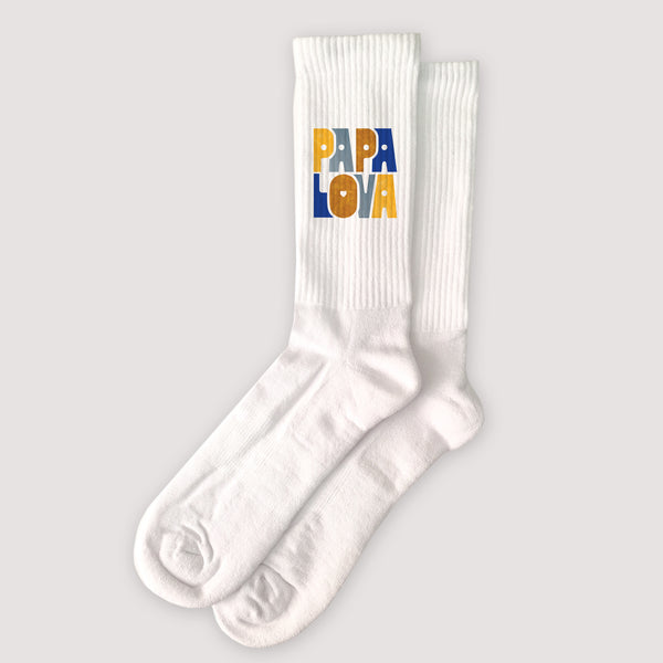 Socken Weiße Mein Papa Lova foto
