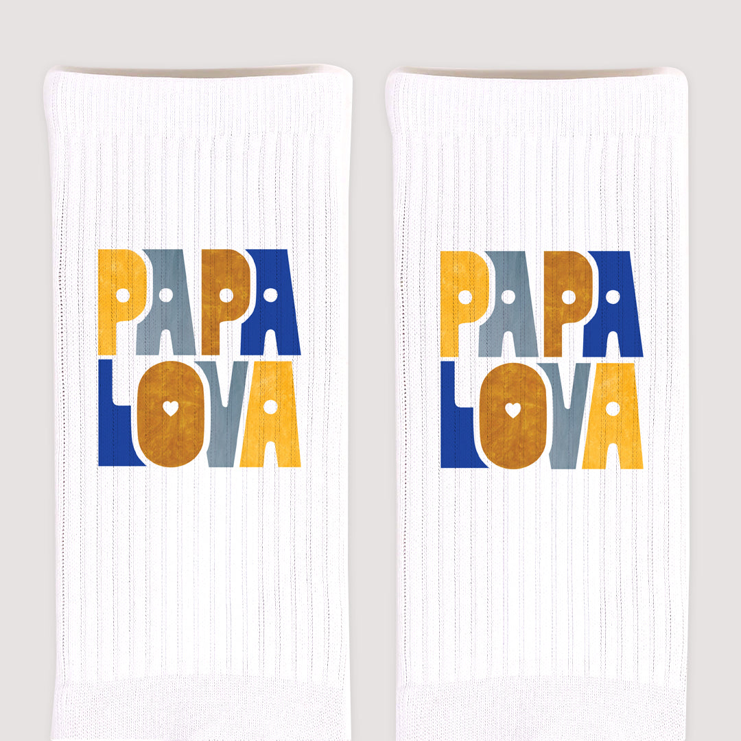 Socken Weiße Mein Papa Lova foto N° 3