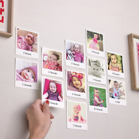 Fotoabzug Foto's Pack von 12 Mein erstes Jahr