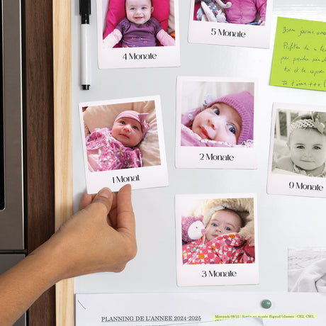 Fotoabzug Foto's Pack mit 12, magnetisch Mein erstes Jahr