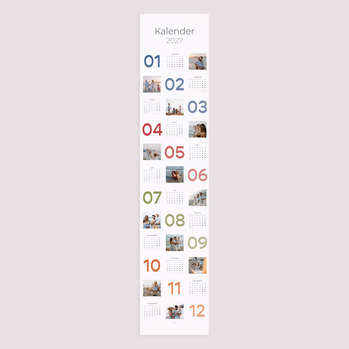 Kalender Weihnachten Papier Die Kunst der Zeit foto N° 3