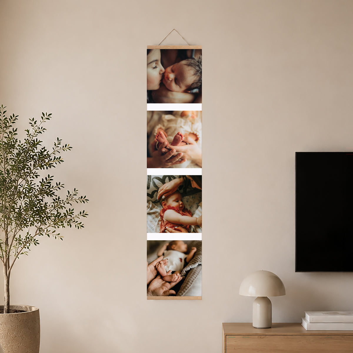Poster Objekte Holzstütze Fragmente des Lebens foto N° 2