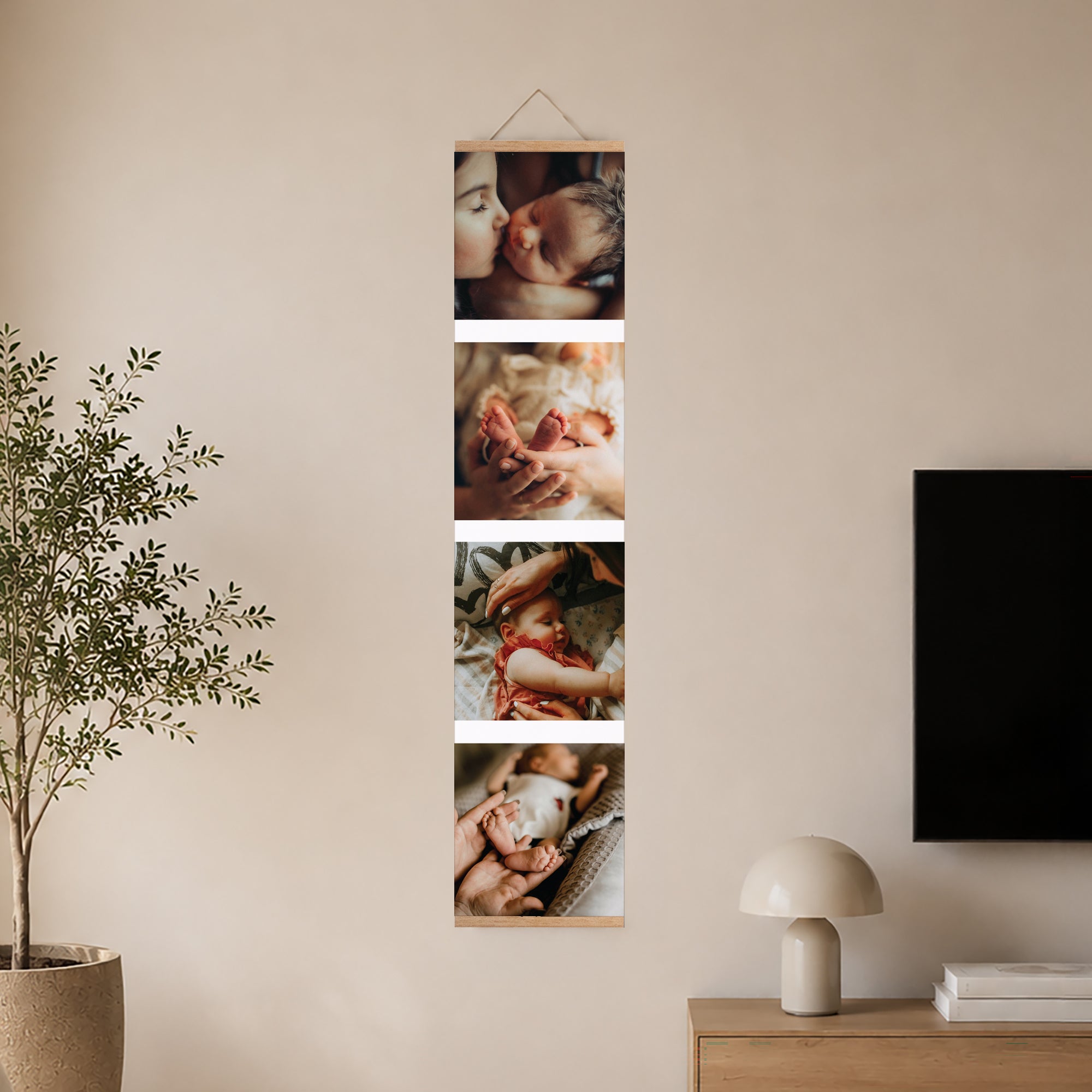 Poster Objekte Holzstütze Fragmente des Lebens foto N° 2