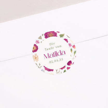 Sticker Taufe Rund foto N° 1