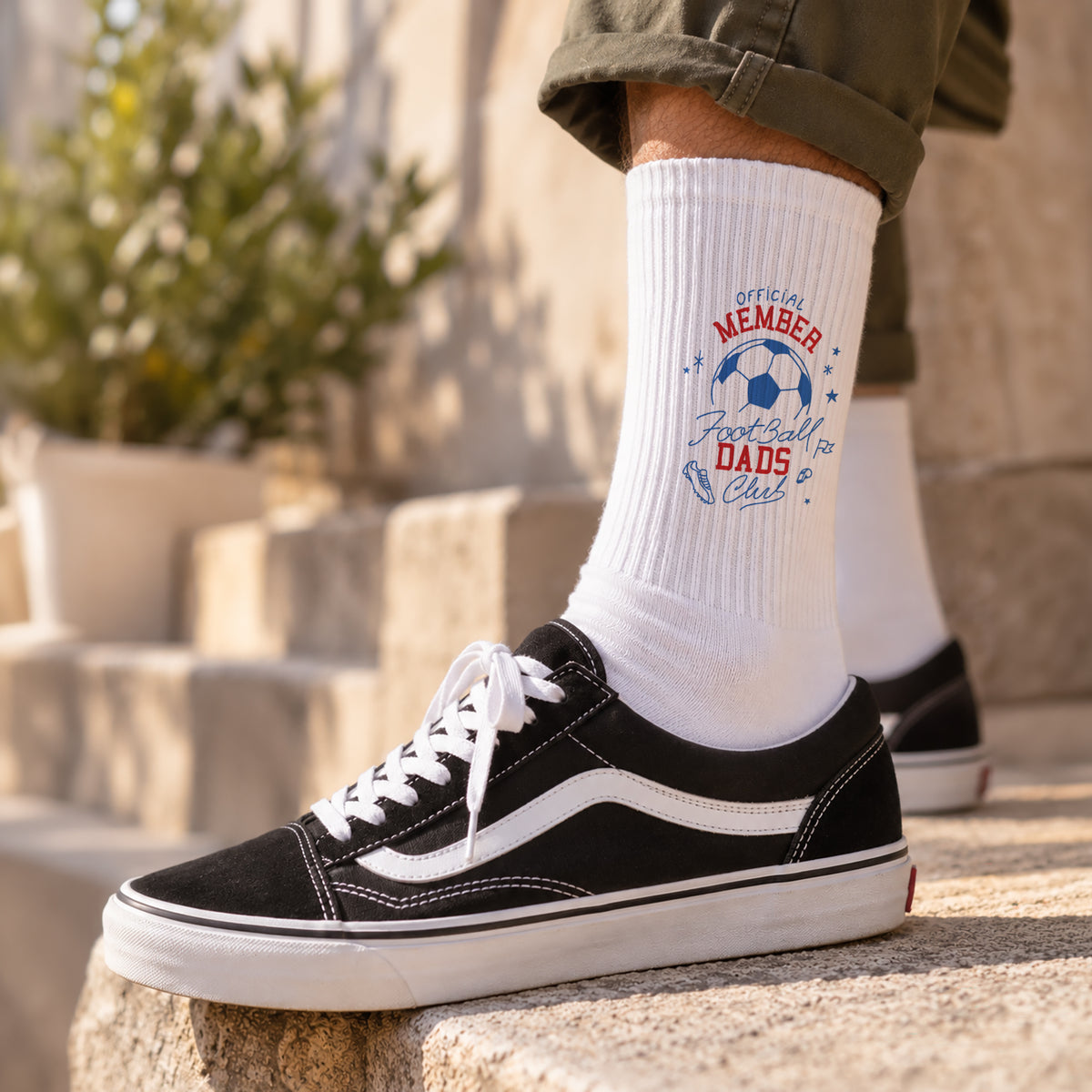 Herrensocken Weiße Fußball Väters Club foto N° 2