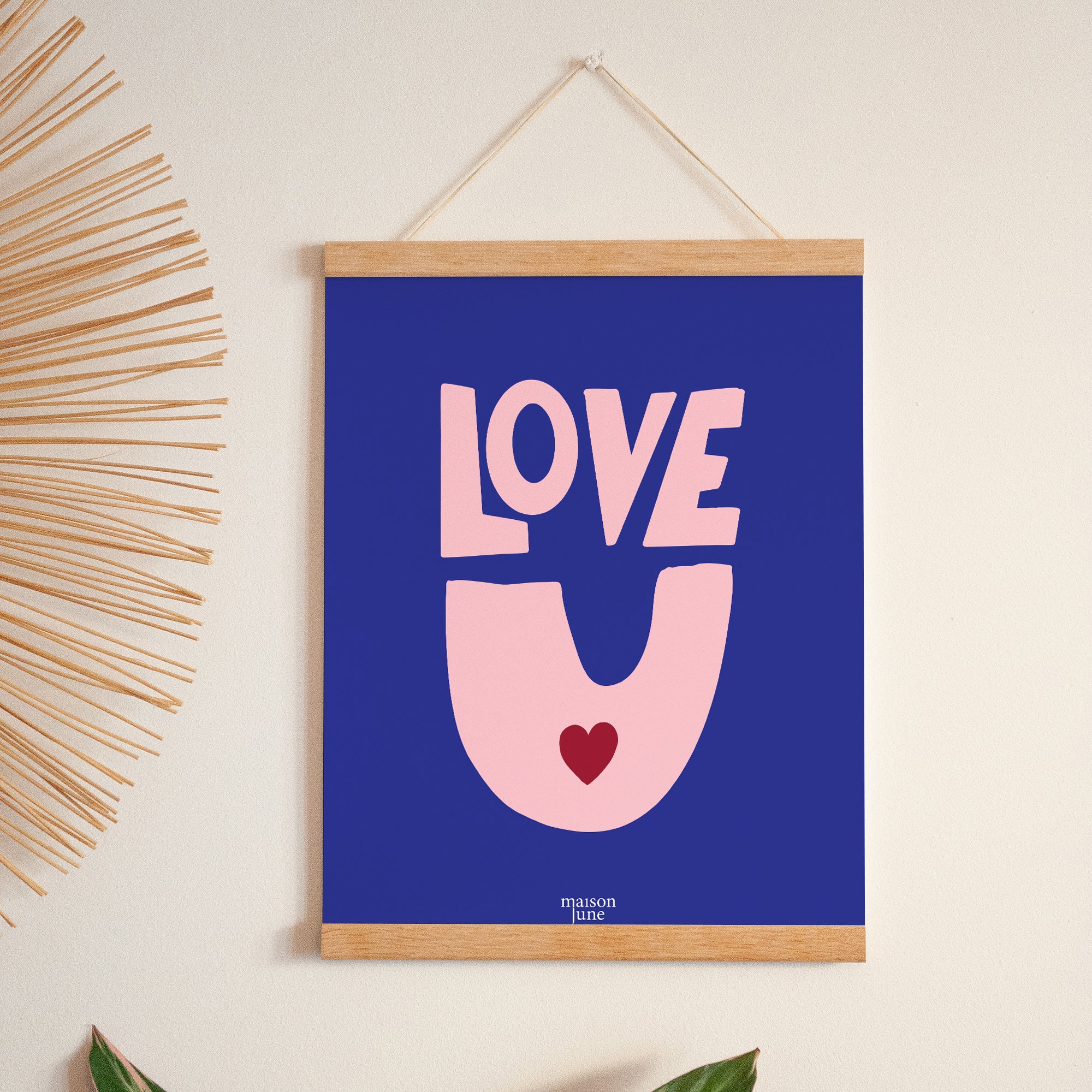 Poster Porträt 30 x 40 cm Liebe zum Mitnehmen foto N° 1