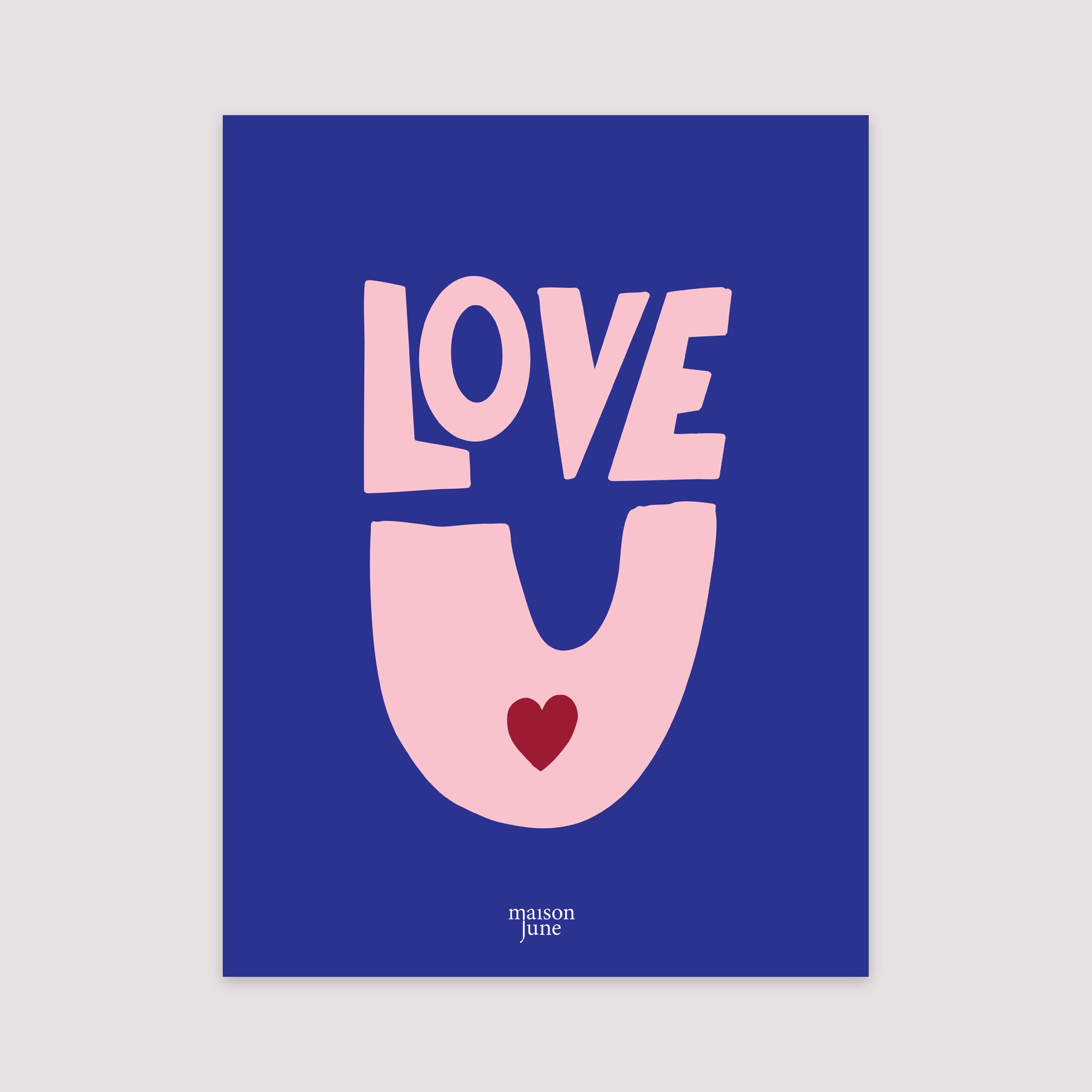 Poster Porträt 30 x 40 cm Liebe zum Mitnehmen foto N° 2