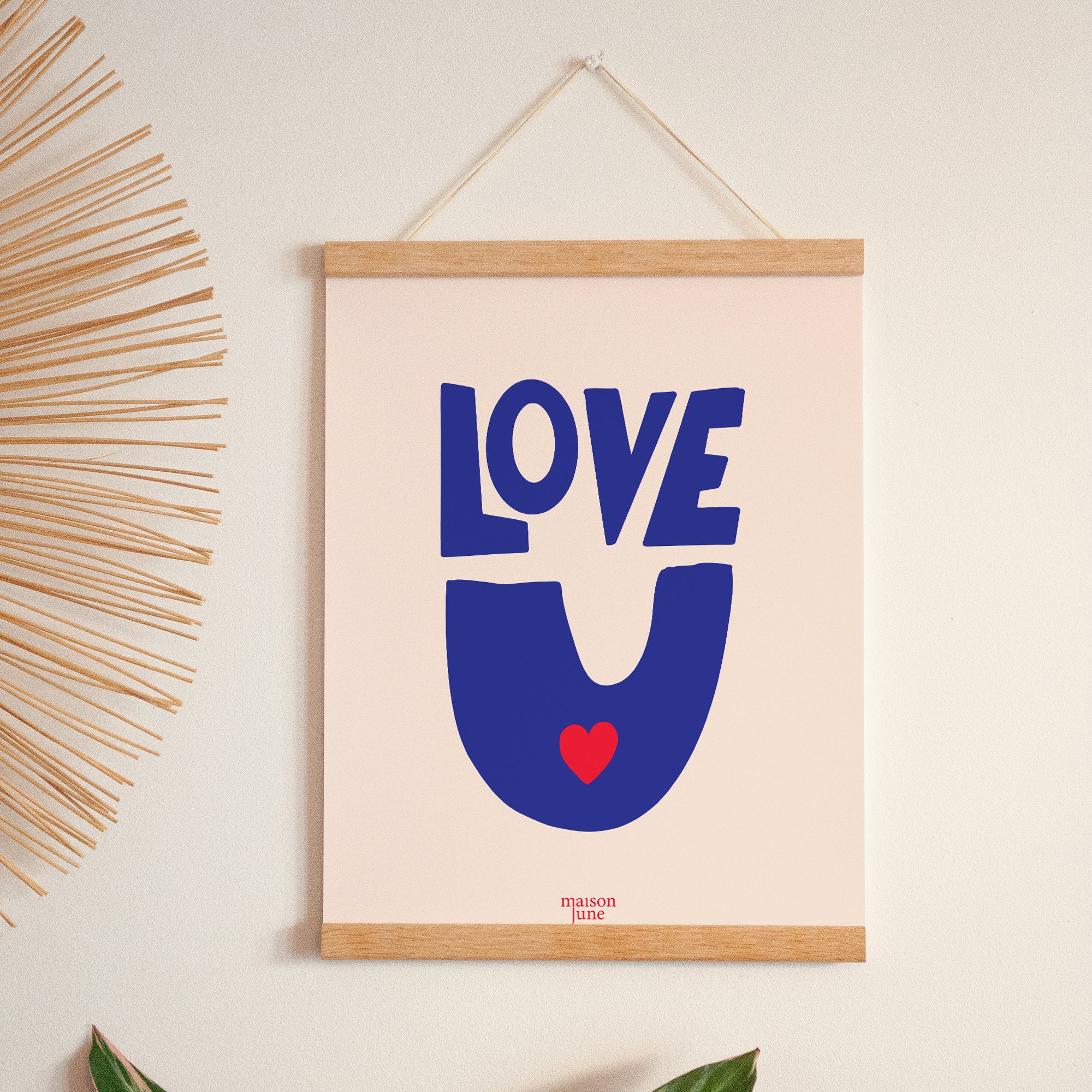 Poster Porträt 30 x 40 cm Liebe, immer foto N° 1