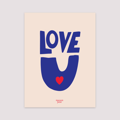 Poster Porträt 30 x 40 cm Liebe, immer