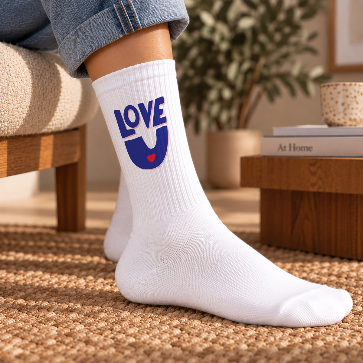 Damensocken Weiße Liebe, immer foto N° 2