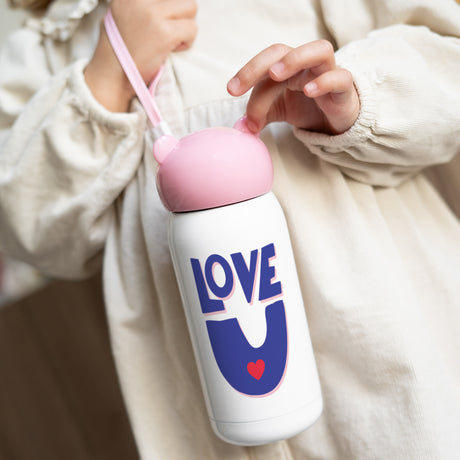 Kinder Trinkflasche Rosa, 32 cl Liebe, immer