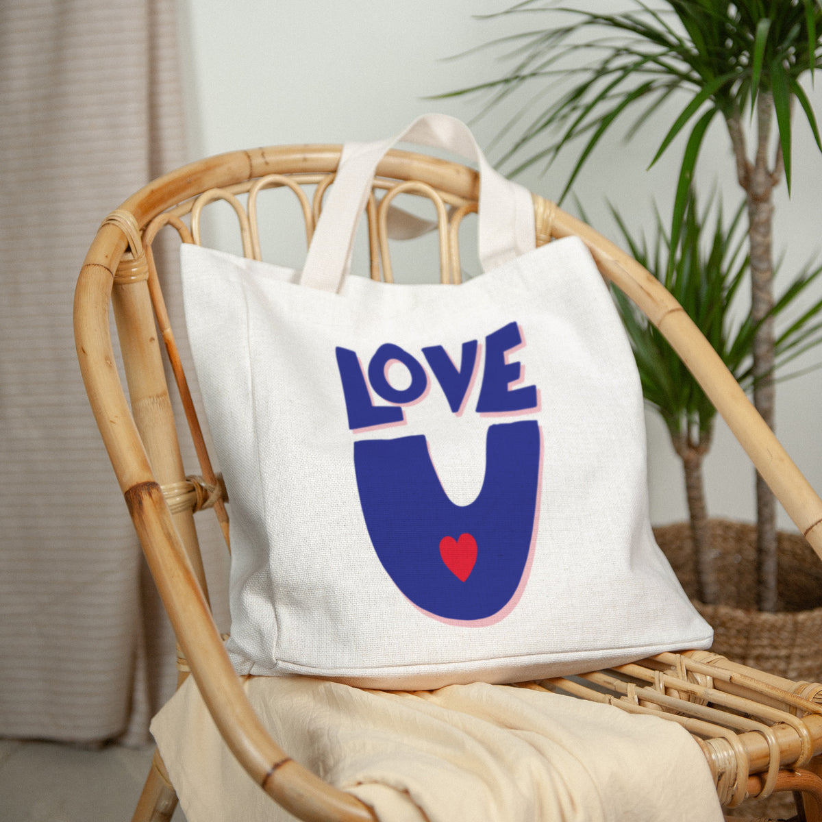 Tote bag Tragehenkel Liebe, immer foto N° 2