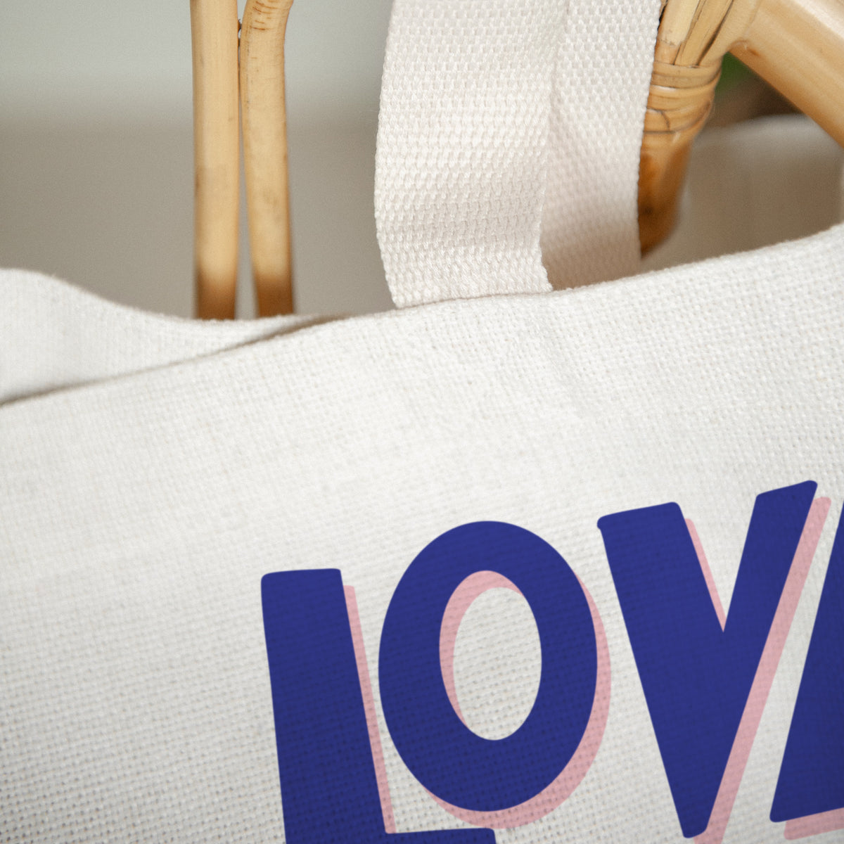 Tote bag Tragehenkel Liebe, immer foto N° 3