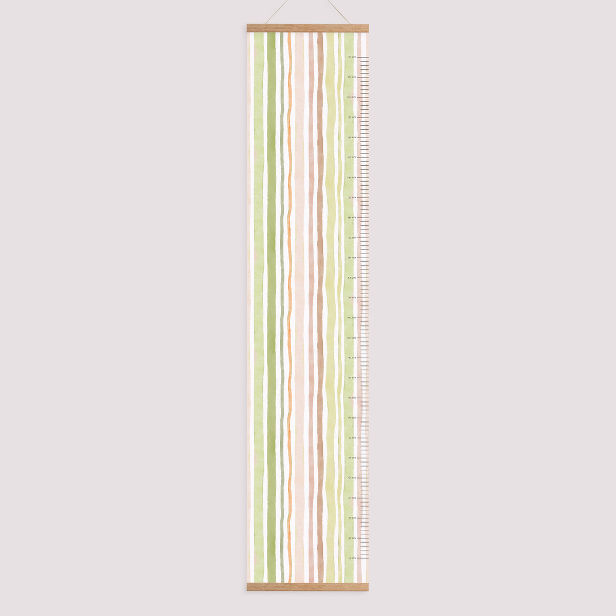 Kindermesslatte Geburt Papier Horizonte Pastell foto N° 1