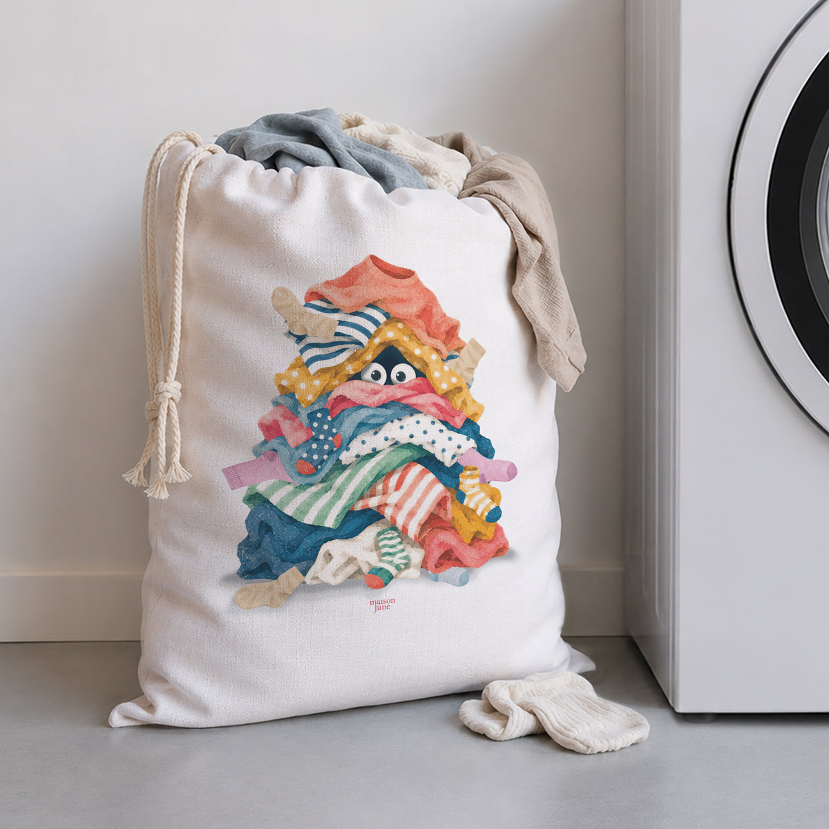 Wäschesack Großformat Das Monster mit den Socken foto N° 1