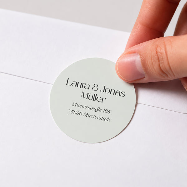 Sticker Hochzeit Rund Erinnerungen foto