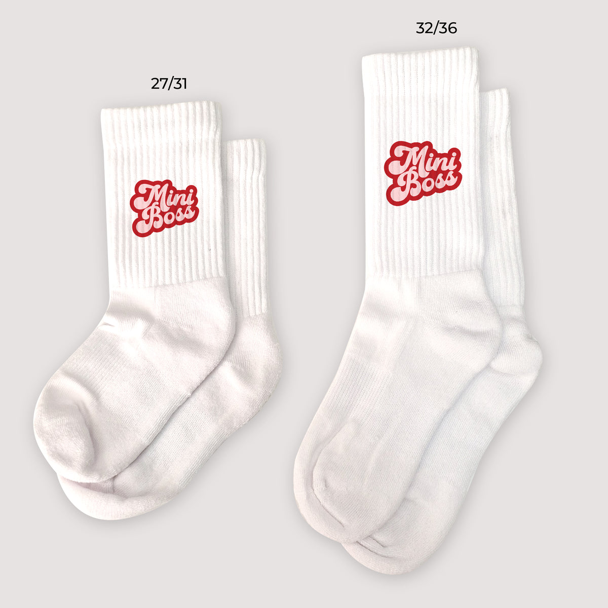 Kindersocken Weiße Mini-Boss Rose foto N° 1